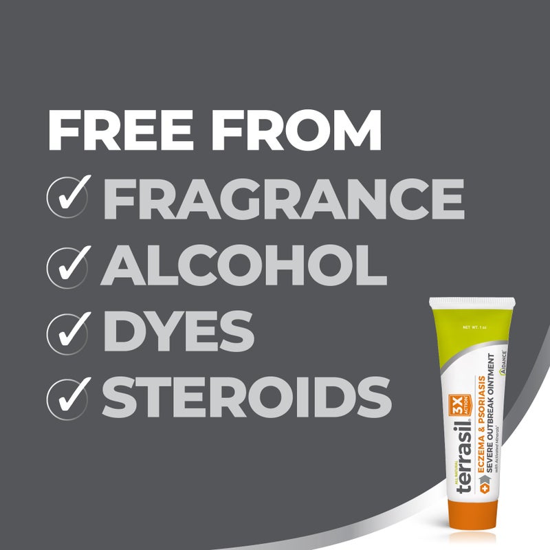 terrasil Anti Itch Eczema Cream for Kids & Adults, All Natural Severe Eczema & Psoriasis Relief, Steroid Free, Safe for Sensitive Skin (28g) - Image 4